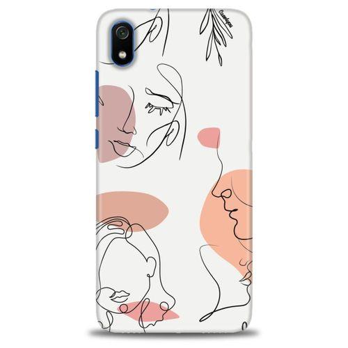 Xiaomi Redmi 7A Kılıf HD Baskılı Kılıf - Silüetler + Tam Ekran Koruyucu