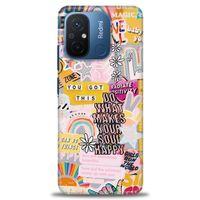 Xiaomi Redmi 12C Kılıf HD Baskılı Kılıf - Good Vibes + Tam Ekran Koruyucu