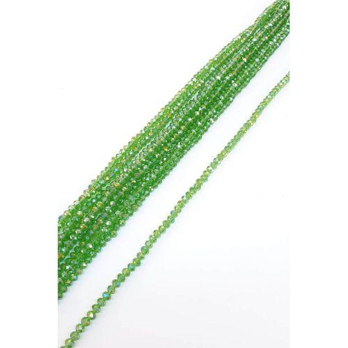 Janjanlı Yeşil Kristal Boncuk 6 Mm