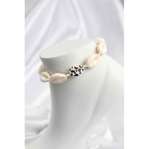 Doğal Kauri Kabuğu Asansörlü Model Halhal