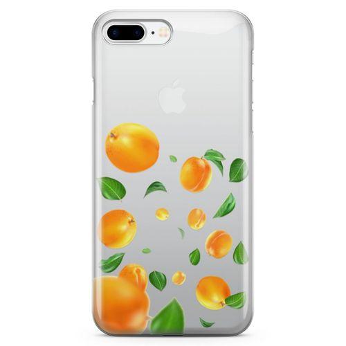 Apple iPhone 7 Plus Kılıf Kayısılar Arka Kapak Koruma Desenli Full Koruyucu