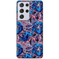 Samsung Galaxy S21 Ultra Uyumlu Kılıf Mavi Delisi (50) Shockproof Kılıf Yıldız