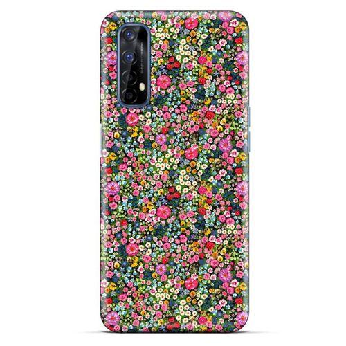 Lopard Oppo Realme 7 Uyumlu Kılıf Bahar (49) Ultra Silikon Kılıf Bol Çiçekli