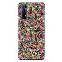 Lopard Oppo Realme 7 Uyumlu Kılıf Bahar (49) Ultra Silikon Kılıf Bol Çiçekli