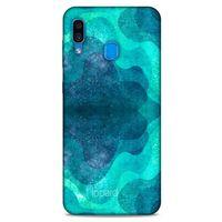 Samsung Galaxy A30 Kılıf Pastel Renkler (6) Silikon Kılıf Mavi Yeşil