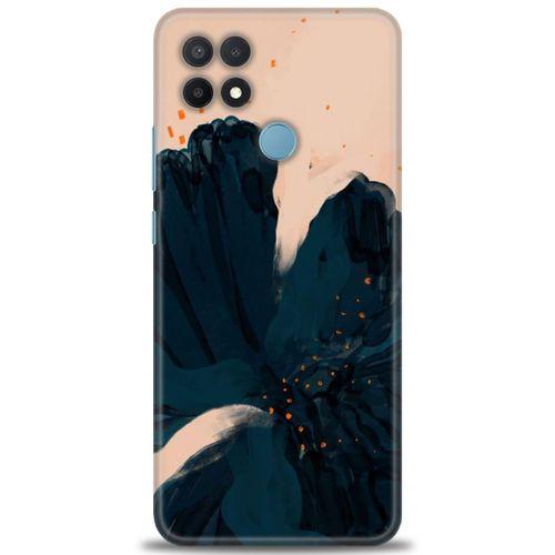 Oppo A15S Kılıf HD Baskılı Kılıf - Renk Bulutu + Tam Ekran Koruyucu