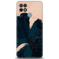 Oppo A15S Kılıf HD Baskılı Kılıf - Renk Bulutu + Tam Ekran Koruyucu