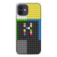 Lopard Apple iPhone 12 Uyumlu Kılıf BloX (40) Fit Silikon Kılıf X Harfi
