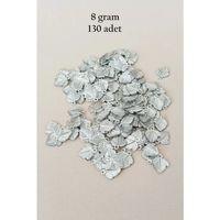 Oya Abiye Bileklik Kolye Pleksi Metalik Plastik Pul Gümüş Renk 8 gram 130 adet - BNC507