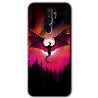Oppo A5 2020 Kılıf Baskılı Kapak - Dragon Night +Tam Ekran Koruyucu