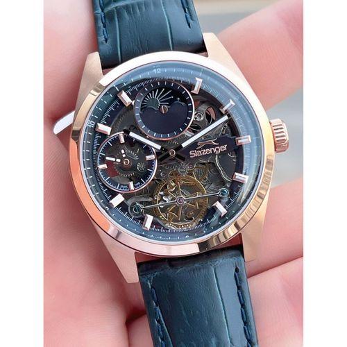 Slazenger Otomatik Seri Mehtap Ve Güneş Kadranlı İtalyan Bileklik Hediyeli Erkek Kol Saat ESL.2559.6