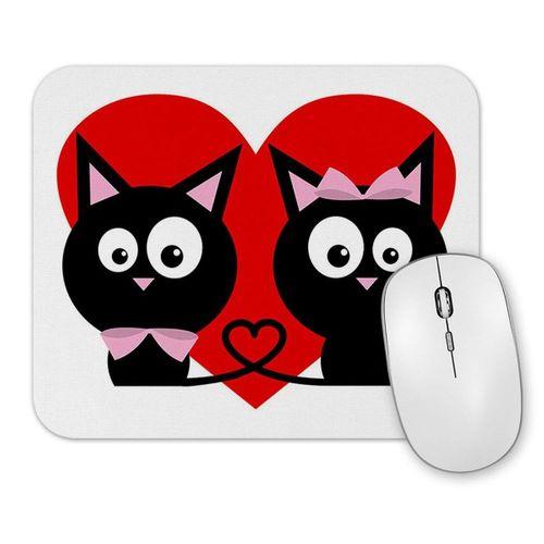 Kedicikler Kalp Cats Kedi Mouse Pad.jpg