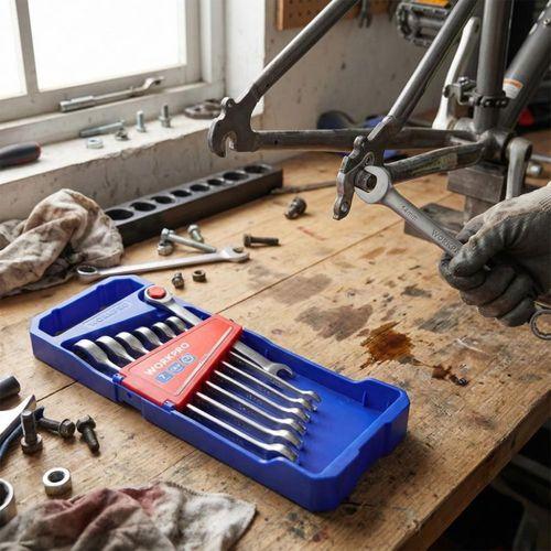 WORKPRO WP202511 Cr-V 7 Parça Cırcırlı Profesyonel Kombine Anahtar Takımı