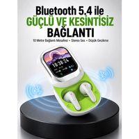 Kayar Kapaklı Şarj Kutusu Ve Dokunmatik Ekranlı Bluetooth Stereo Kulaklık