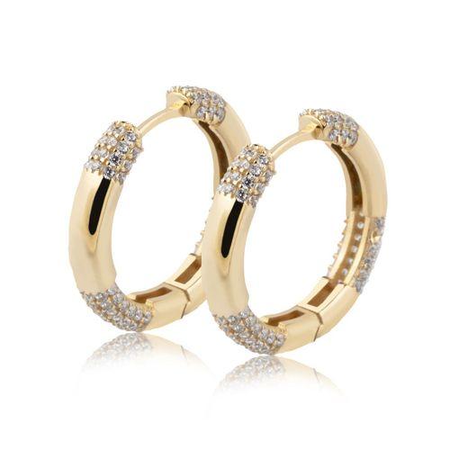 Taşlı Halka Küpe HSM10031