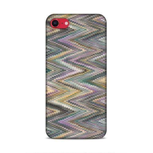 Apple iPhone SE 2020 Uyumlu Kılıf Romans (47) Crystal Flex Kılıf Zig Zag