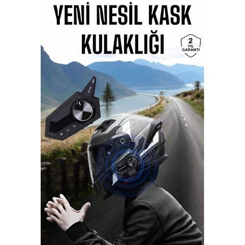 Intercom Kask Kulaklığı Anc Özelliği Yüksek Ses Kaliteli Bluetooth Kulaklık