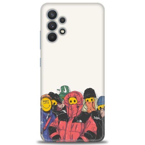 Samsung Galaxy A32 Kılıf HD Baskılı Kılıf - Adamlar + Tam Ekran Koruyucu
