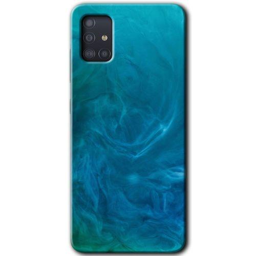 Samsung Galaxy A51 Kılıf Baskılı Kapak - Mavi Aura +Tam Ekran Koruyucu