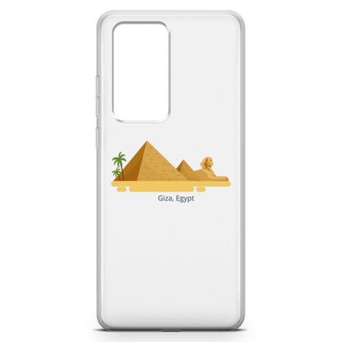 Huawei P40 Pro Kılıf Giza Mısır Arka Kapak Koruma Desenli Full Koruyucu