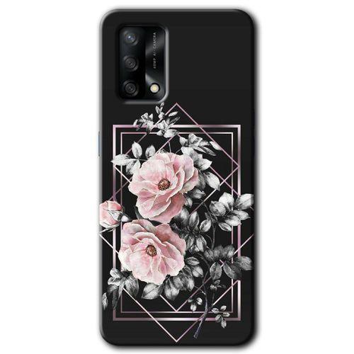 Oppo A74 Kılıf HD Desen Baskılı Arka Kapak - Retro Çiçek 1