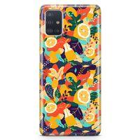 Samsung Galaxy A51 Kılıf C Vitamini Arka Kapak Koruma Desenli Full Koruyucu
