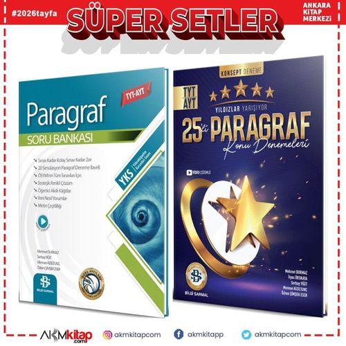 Bilgi Sarmal TYT AYT Paragraf Soru Bankası ve Yıldızlar Yarışıyor Deneme Seti 2 Kitap