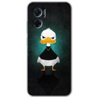 Potkal Hediye Fabrikası Xiaomi Redmi Note 11E HD Baskılı Kılıf + 9D Tam Ekran Koruyucu - Angry Duck