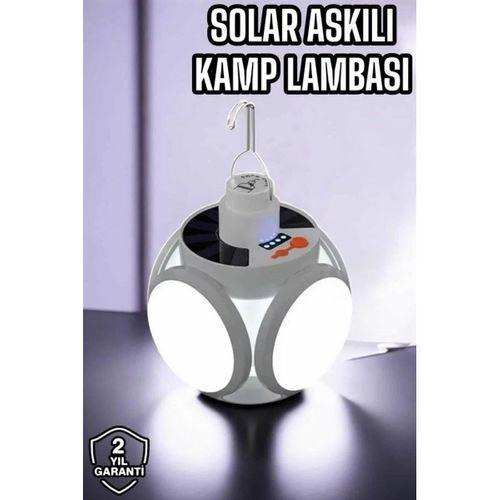 Güneş Enerjili Solar Aydınlatma Kamp Çadır Lambası Şarjlı Ampül Led Şarjlı El Feneri Işıldak