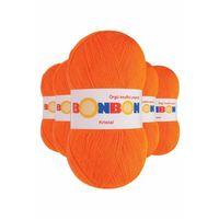 5 Adet Kristal El Örgü Lif İpi Turuncu 98215