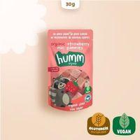 Humm Humm Organik Çilekli Glutensiz Vegan Mini Küpler 30 Gr