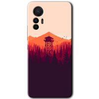 Xiaomi Mi 12 Lite HD Baskılı Kılıf + 9D Tam Ekran Koruyucu - Gözlem Kulesi