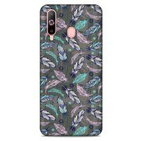 Samsung Galaxy A60 Kılıf Desenli Özel Seri Tüyler (6) Silikon Kılıf