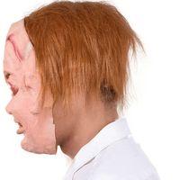 Çaki Maskesi Kahverengi Saçlı Lateks Et Chucky Çaki Maskesi