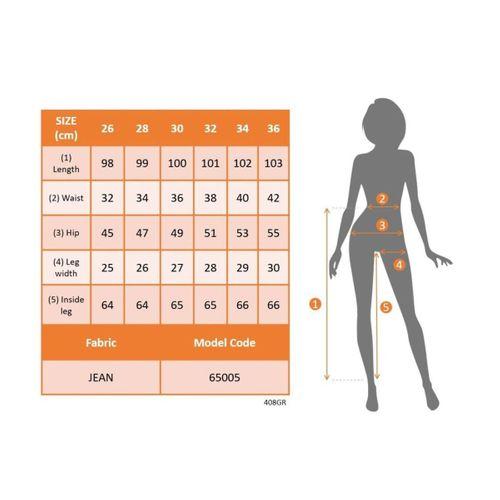 Kadın Yüksek Bel önden Düğmeli Cepli Dar Kesim Detaylı Kot Pantolon