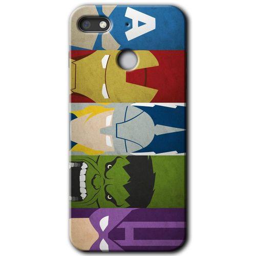 Potkal Hediye Fabrikası General Mobile GM 8 Go HD Baskılı Kılıf + 9D Tam Ekran Koruyucu - Avengers-1