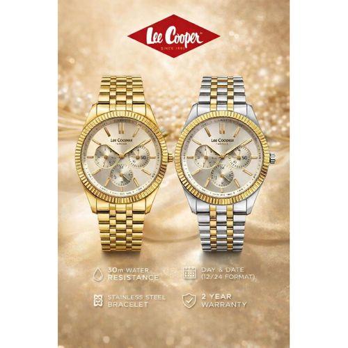 Lee Cooper Çelik Kordonlu İç Fonksiyonları Aktif 2 Yıl Garantili Kadın Kol Saati BFF.08328.130