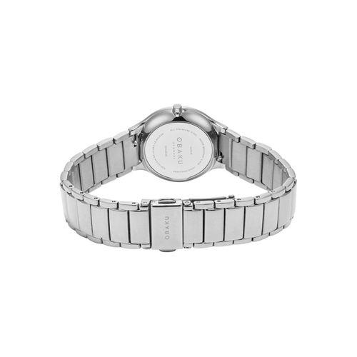Obaku Denmark V276LECISC Quartz Çelik Gri Beyaz Kadran 30 mm Kadın Kol Saati