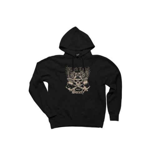 Black Label Society Skull Classic Siyah Kapşonlu Sweatshirt Hoodie