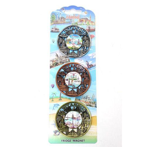 İstanbul Temalı Metal Magnet 3'lü Set Alk2890