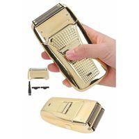 Sakal Kesme Tıraş Makinesi Paslanmaz Çelik Gold Şarjlı