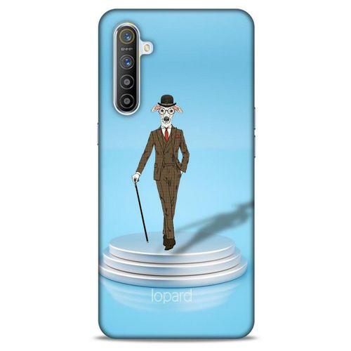 Oppo Realme XT Kılıf FunnyMaX (45) Liquid Air Kılıf Açık Mavi Köpek