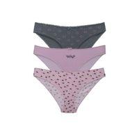 3'lü Damla Lastik Bikini Kadın Külot
