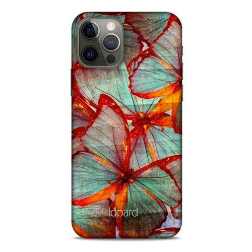 Apple iPhone 12 Pro Kılıf Kelebek Etkisi (31) TPU Kılıf Kırmızı Yeşil