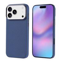 Apple iPhone 17 Pro Max Kılıf M-safe Şarj Özellikli Karbon Fiber Görünümlü Zore Nekst Kapak