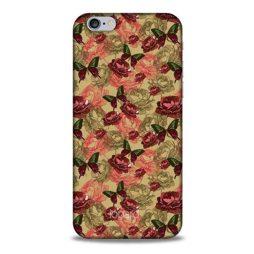 Apple Iphone 6S Kılıf Kelebek Etkisi (39) Liquid Crystal Kılıf Turuncu Yeşil