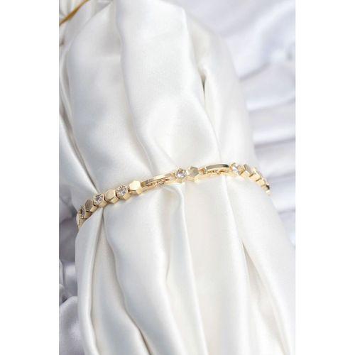 Pirinç VIP Seri Gold Renk Petek Model Kadın Bileklik