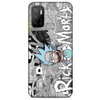 Xiaomi Poco M3 Pro Uyumlu Kılıf Rick And Morty (10) Full Koruma Kılıfı Space Beth