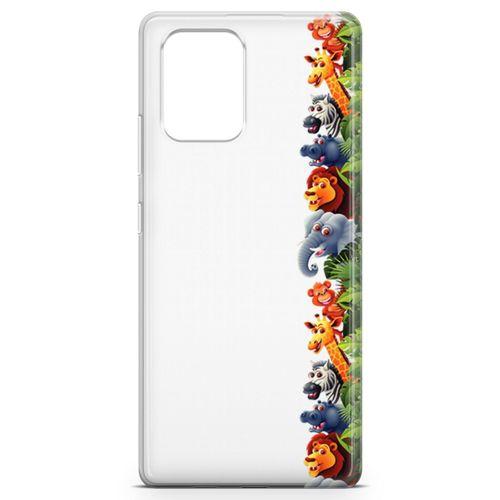 Samsung Galaxy A91 Kılıf Maymun Fil Aslan Arka Kapak Koruma Desenli Full Koruyucu