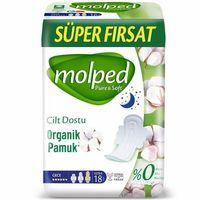 Molped Pure & Soft Hijyenik Ped Gece 18'li